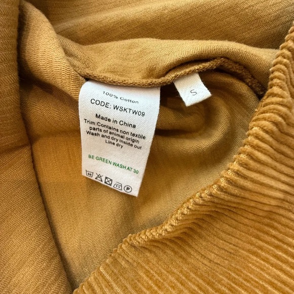 A Line Organic Cord Skirt - Picture 4 of 8